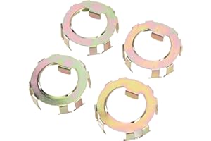 Luqeeg 4Pcs Trailer Spindle Nut Retainer, Wheel Replacement Spindle Nut Retainer, Metal Secure Fixation, Ideal for EZLube Jam