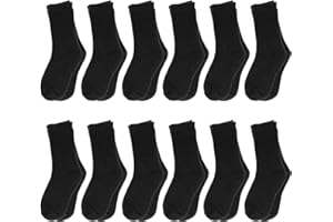 Falari 12-Pack Boy Toddler Kids Cotton Crew Socks