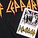Def Leppard Logo Officially Licensed T-Shirt & Stickers (X-Large) Black