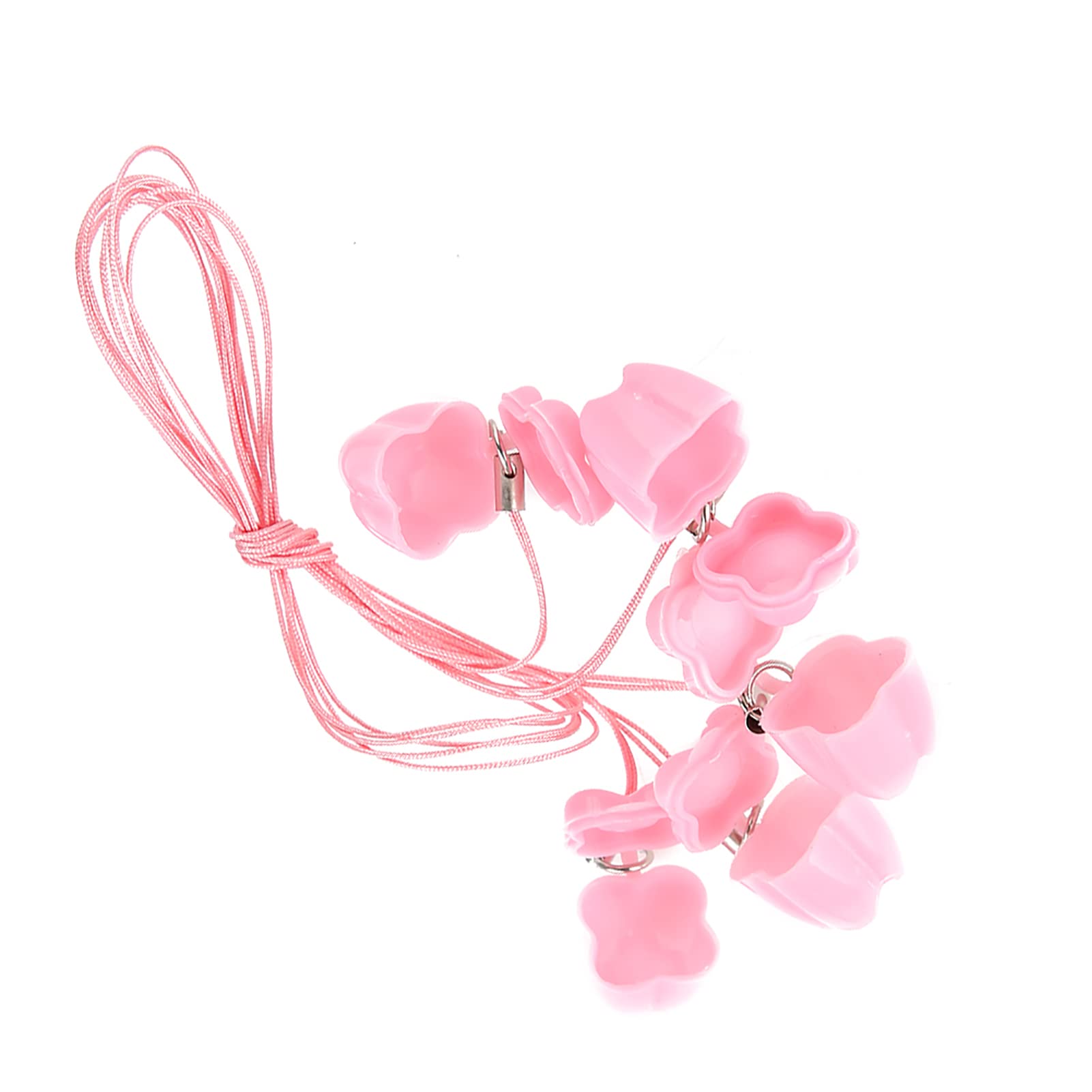 Baby Tooth Box, 5pcs Plastic Baby Milk Tooth Storage Box with Rope Saver Necklaces Save Organizer Keepsake for Kids Memory Boxes Boys Girls(Pink)