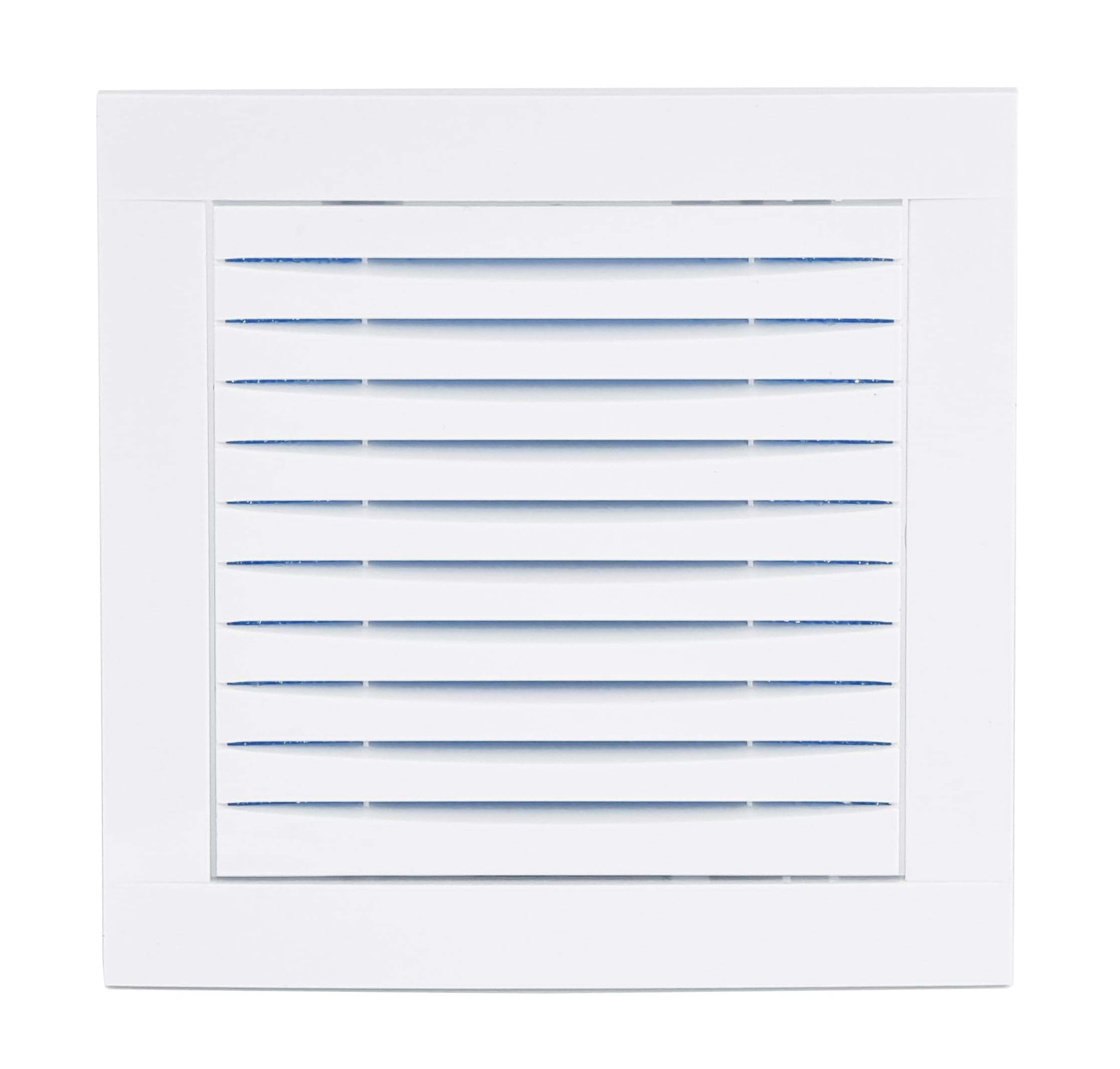 Steinberg14 White ABS Plastic Return Air Grille with Filter - 15x15cm / 6x6'' Ventilation Cover