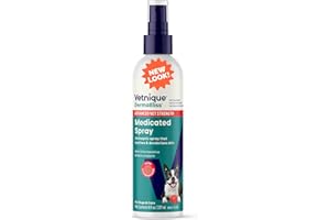 Vetnique Dermabliss Chlorhexidine for Dogs Skin Health - Antibacterial Medicated Spray - for Skin Infections & Irritation, Hot Spots & Redness Relief (Medicated Spray, 8oz)