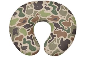 XYZCANDO Green Duck Hunting Camo Nursing Pillow Cover for Baby Newborn Infant Snug Anti-Pilling Case for Breast Feeding Pillo