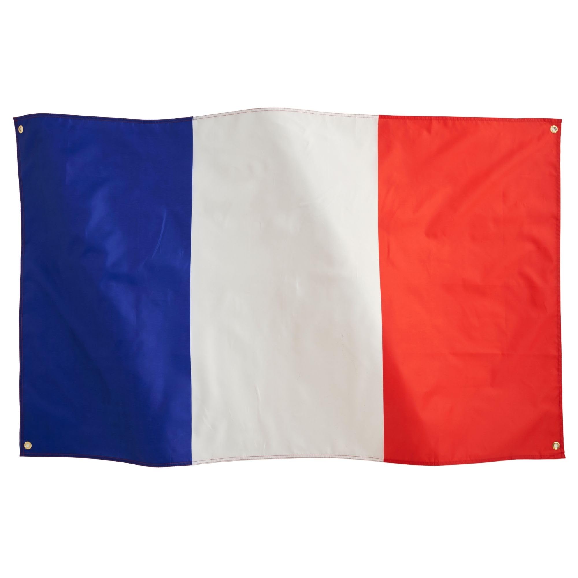 Runesol France Flag 3x5ft, 91x152cm, Français Banner, 4 Grommets, Brass Eyelet in Every Corner, France Football, Premium Flags, Inside, Outside, Vivid Colours, Workers Day, VE Day