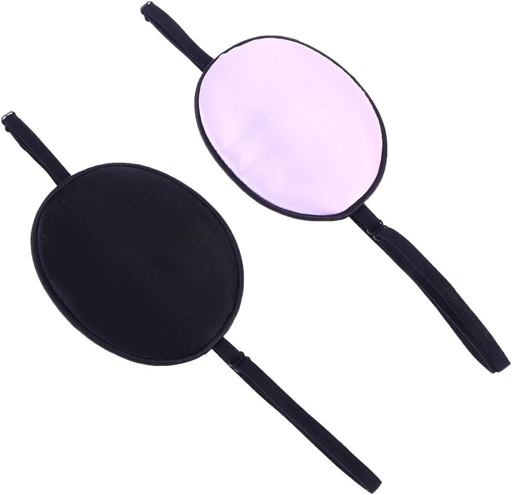 ROSENICE Eye Patch 2 Pieces Silk Elastic Eye Patches Lazy Eye Patches for Adults Lazy Eye Amblyopia Strabismus - Image 4