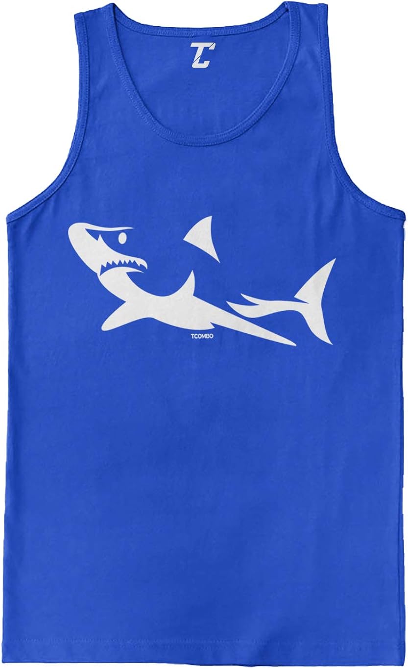Shark Silhouette - Great White Hammerhead Men's Tank Top