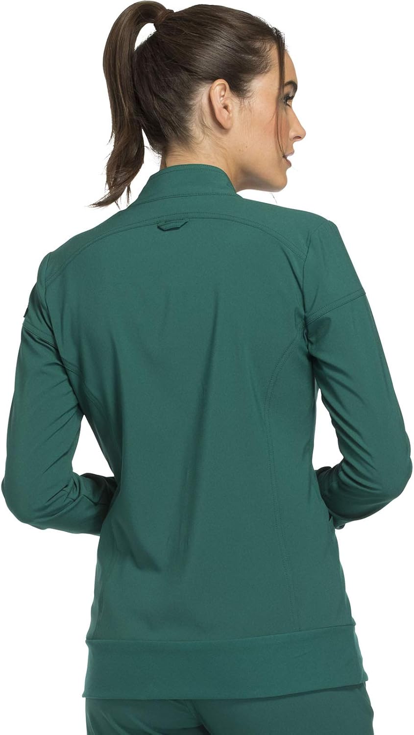 Cherokee iflex Women's Zip Front Warm-Up Scrub Jacket: Clothing