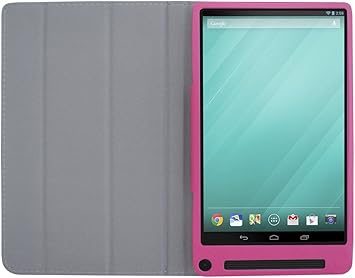 Amazon Com Ishoppingdeals For Dell Venue 8 7000 7840 Tablet Folding Folio Cover Case Tulip Pink Computers Accessories