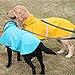 okdeals Large Dog Raincoat Leisure Pet Waterproof Clothes Lightweight Rain Jacket Poncho with Strip Reflective (XXL)