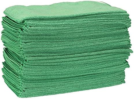 Cedar Creek Multi-Surface Green Microfiber Towel | 16"x16" | 48 Pack