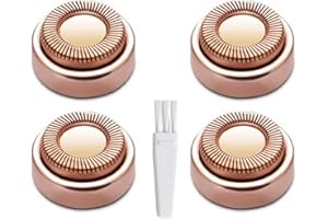 CEOOE Facial Hair Removal Replacement Heads for Flawless Generation 1, Compatible with Finishing Flawless Facial Hair Remover, Single Halo Heads, 4 Pack