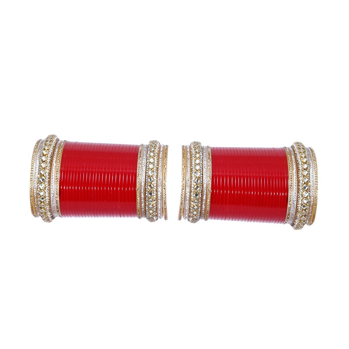 Buy Mahalaxmi Suhag Chura Kundan Red Color Wedding Chura For Women