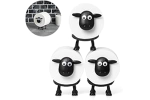 Sheep Toilet Roll Holder - Funny Toilet Paper Holder Free Standing Bathroom Set - 3D Printed Black Sheep Loo Roll Holder - Hi