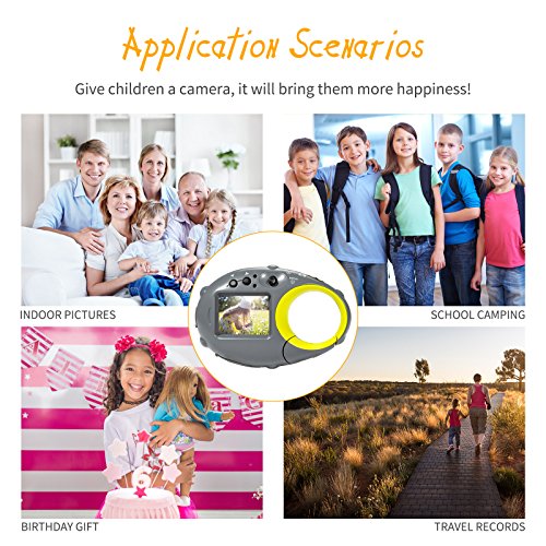 FLAGPOWER Kids Digital Camera with 16GB SD Card, Mini Digital Video Recorder Camcorder Camera, 1.5" Colour Screen / 4X Digital Zoom / 12MP HD