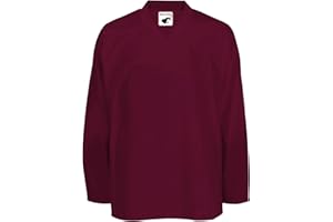 PEAR SOX Pearsox Mesh Polyester Hockey Jersey for Men's - Ice Hockey Athletic Plain Sports Jersey with Pullover Closure, Long Sleeves