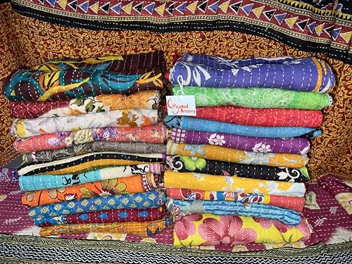 Gajanad Artistry Kantha Quilt Set