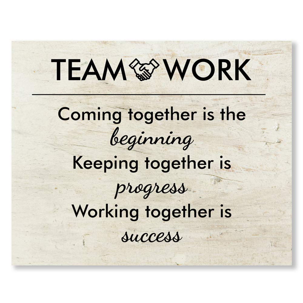 Buy Teamwork Coming Together Is The Beginning Office Wall Art Decor
