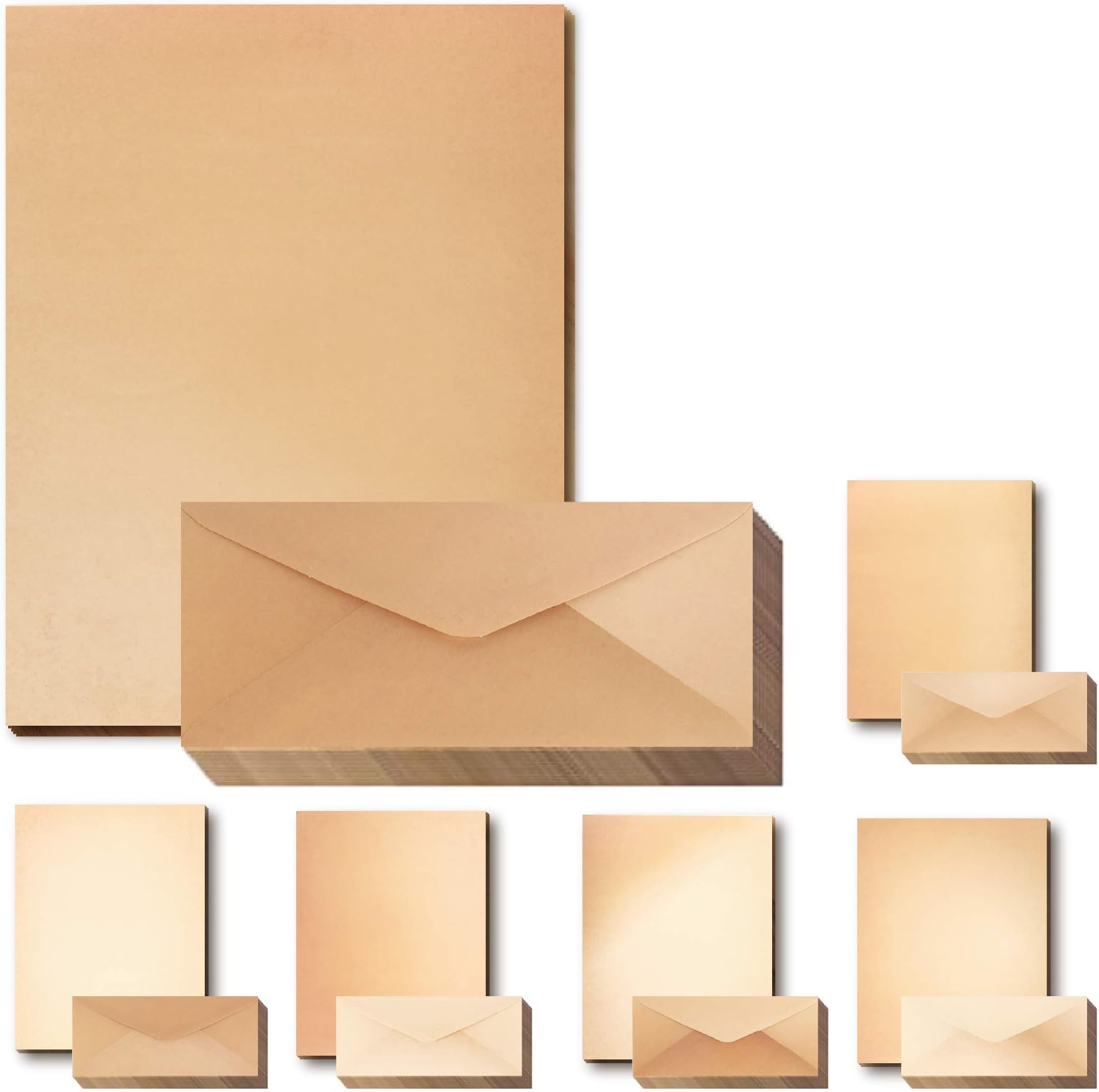 60 Sets Vintage Paper and Enveoples