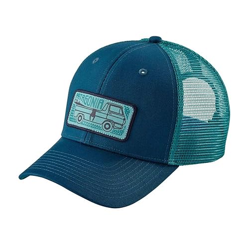 Patagonia Pickup Lines Trucker Hat (Big Sur Blue) in Oman Whizz