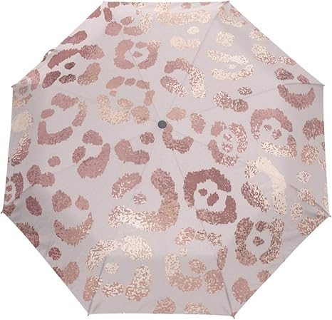 Amazon Fohoo 折りたたみ傘 ワンタッチ 自動開閉 おしゃれ 日傘 ヒョウ柄 薔薇色 キラキラ 晴雨兼用 完全遮光 遮熱 耐風 撥水加工 軽量 耐久 男女兼用 8本骨 Fohoo 折りたたみ傘 通販