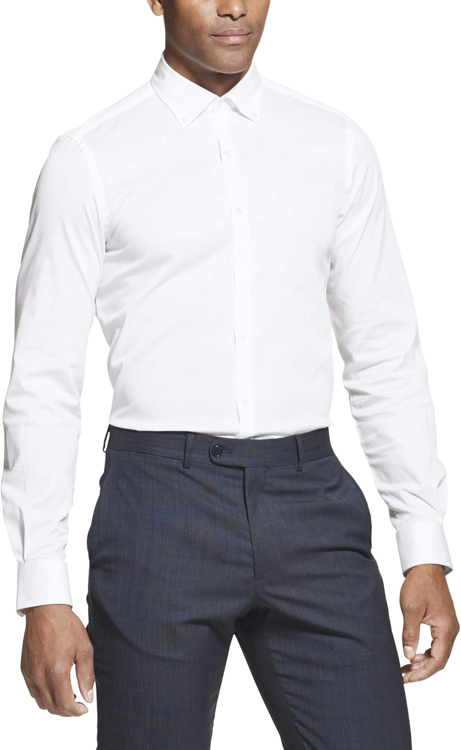 Van Heusen Men's Dress Shirt Slim Fit Flex Collar Stretch Solid at  Men’s Clothing store