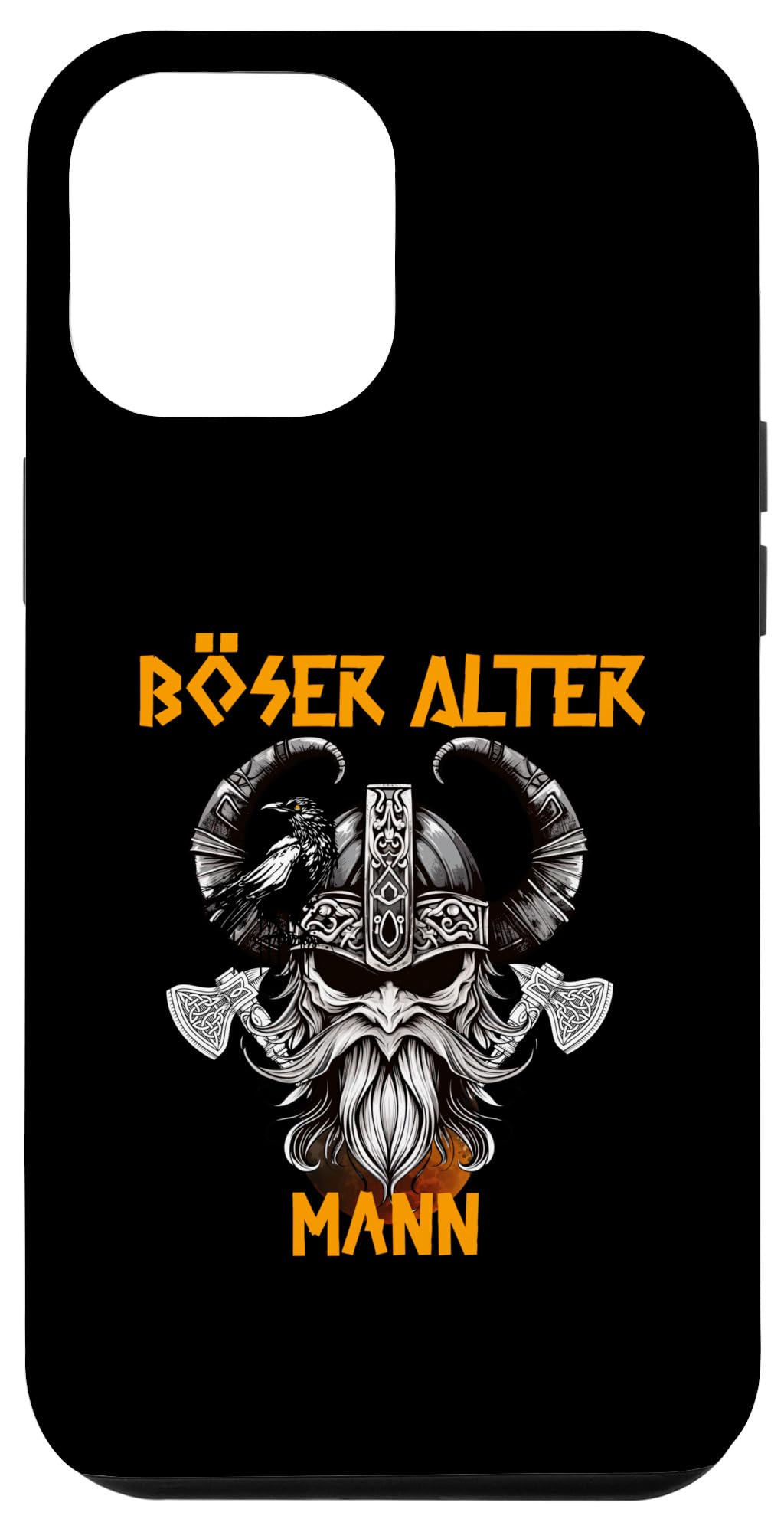 iPhone 15 Pro Max Bad Old Man Nordmann Skull Dad Grandpa Viking Case