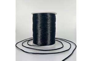 CHUNLIOU 2 mm 330 Feet Satin Nylon Cord String for Jewelry Making Bracelet Necklaces Beading Thread Rattail Macrame Kumihimo Chinese Knot Craft