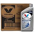 Valvoline 4-Stroke Motorcycle Full Synthetic SAE 20W-50 Motor Oil 1 QT, Case of 6