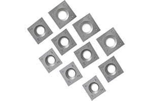 FOXBC 15mm Indexable Carbide Inserts for Grizzly H7354, Byrd Tool Shelix Cutterhead 15 x 15 x 2.5mm 4" R - 10 Pack