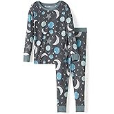 Little Sleepies Two-Piece Pajama Set for Boys & Girls, Soft Viscose from Bamboo Toddler Pajamas for Kids, Family Matching PJs