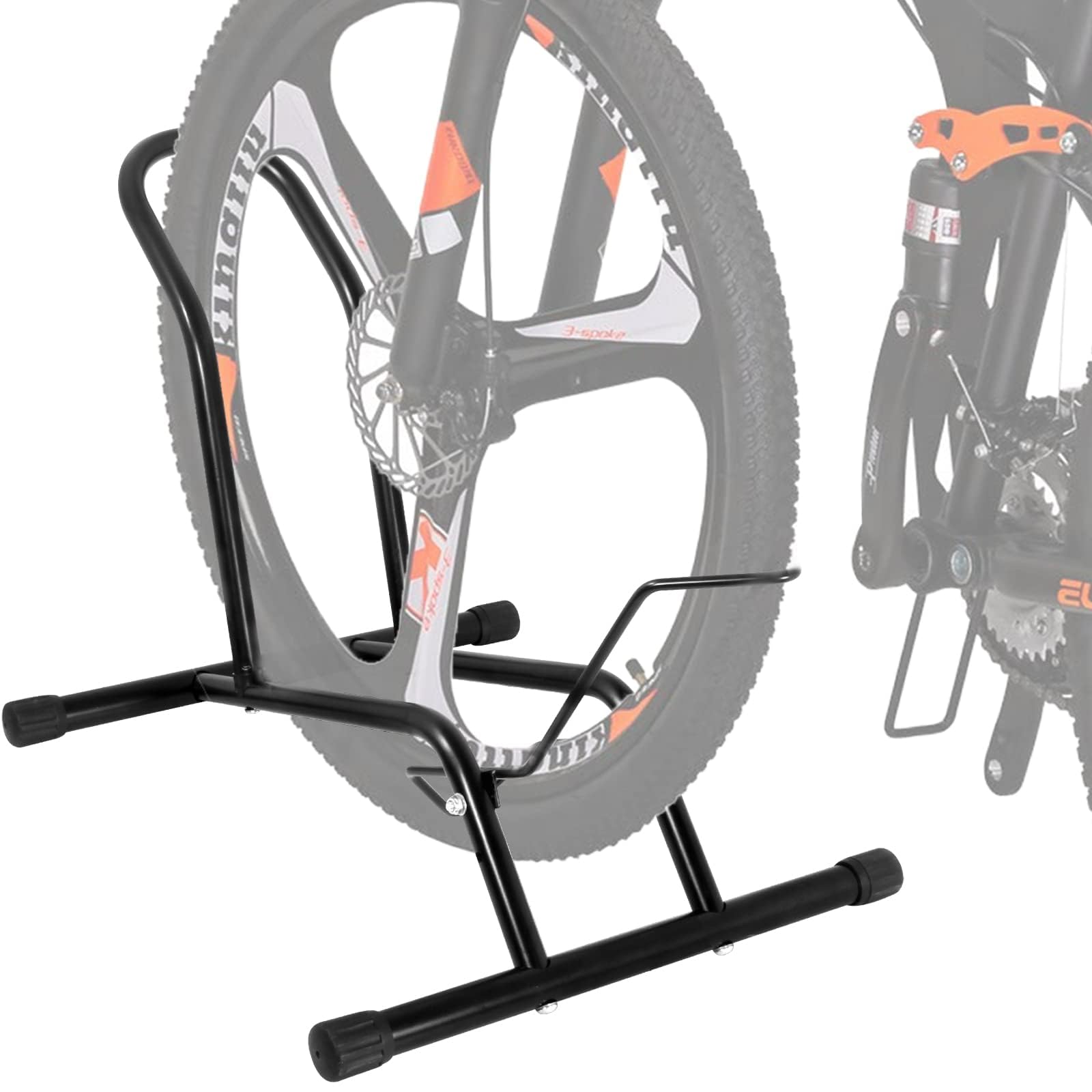 Photo 1 of Bike Stand Floor Bike Rack for Storage Indoor/Outdoor, Front and Rear Wheel Parking Rack Stand Perfect for 16"-29" Bicycles