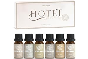 ARVIDSSON Hotel Diffuser Oils Gift Set, Hotel Scent Essential Oils for Diffuser, Luxury Fragrance Oil Blend - Jasmine & Mint, White Tea, Citrus Bliss, M-Way, Fancy Lobby, Gift for Women and Men