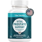Vital Prostate Support Supplement for Men – Multiphase Herbal Formula with Saw Palmetto, Beta-Sitosterol & Zinc – Urinary Flow, Bladder Comfort & Prostate Health Supplements for Men – 30 Days Supply