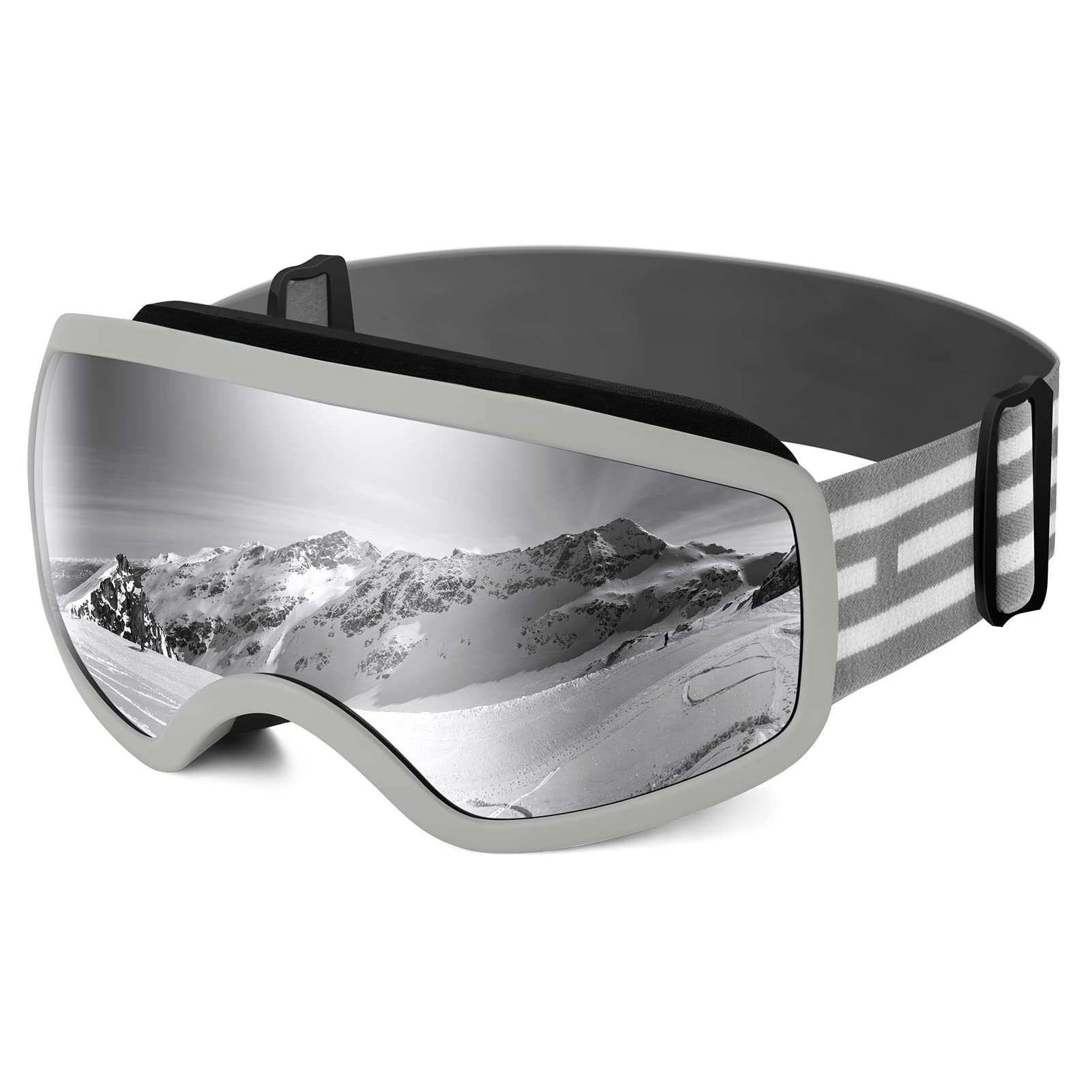 EasYoung Kids Ski Goggles, Children Skiing Snowboard Goggles for Boys Girls Junior, Snow Glasses Helmet Compatible