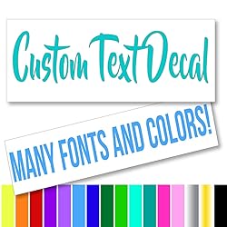 Personalized Custom Font Name Decal Sticker