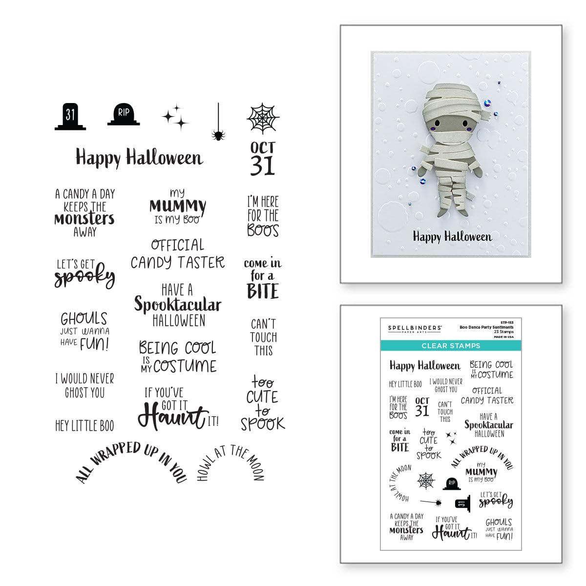 Spellbinders - Boo Dance Party Sentiments- Boo Dance Party