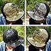 Vbiger Pyramid Plastic Studs Bling Flat Hip Hop Cap Rivet Spikes Hat Rock Punk (Red + Silver)