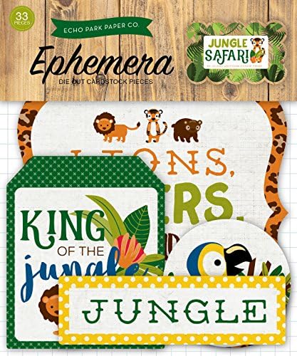 Echo Park Paper Company EPPJS117024 Jungle Safari Ephemera