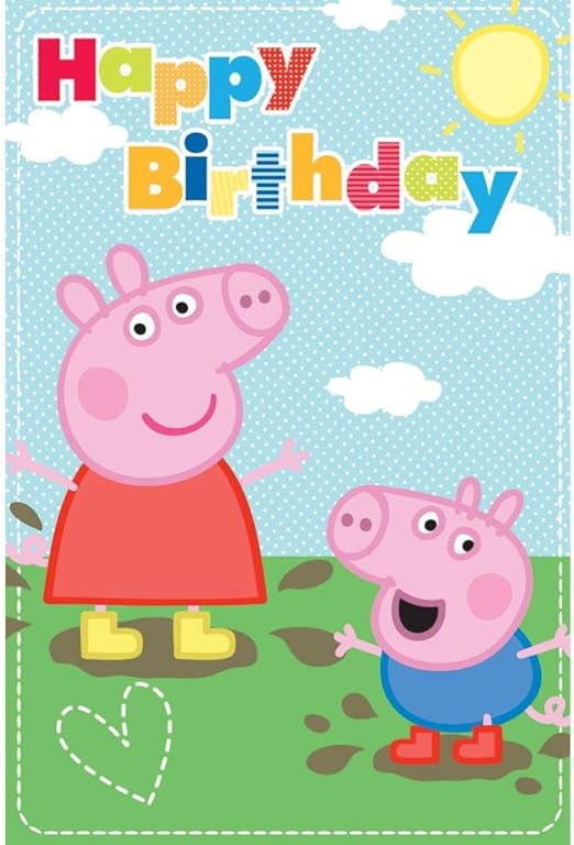 Peppa Pig Happy Birthday Card Amazon.co.uk Toys & Games