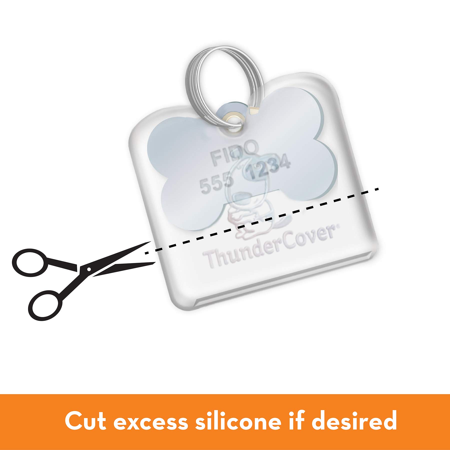 Galleon ThunderCover Dog Tag Silencer Clear