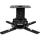 QualGear PRB-717-Blk Universal Ceiling Mount Projector Accessory,Black Mount