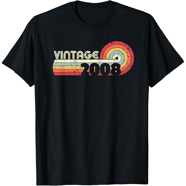 Amazon.com: 2007 Vintage Shirt, Birthday Gift Tee. Retro Style T
