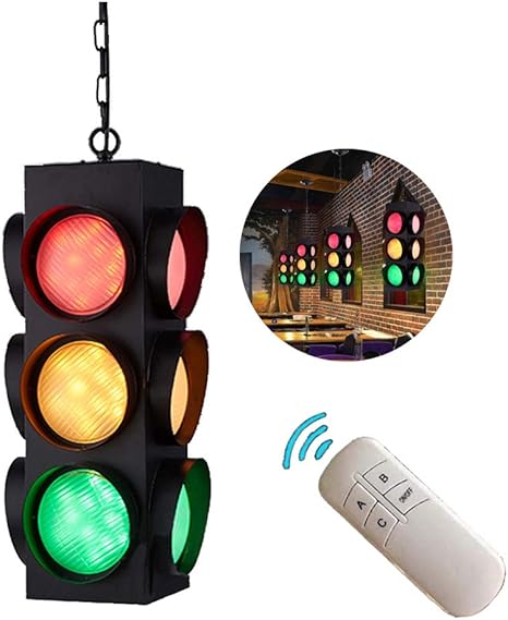 Amazon Co Jp ｌｅｄ 組込み 交通 信号ライト 信号機 テーマパーティーでの使用 バーの装飾 プラグイン すべての側面での点滅 調整可能なチェーン 5wx12 Ledライト ホーム キッチン