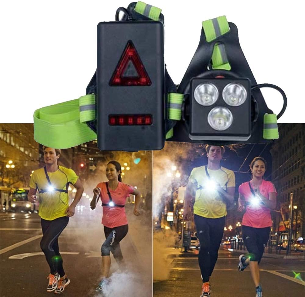 YTFU Night Running Lights for Runners, Adjustable Beam LED