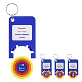 Colorato 4 PCS Cart Unlocker Keychain - Token with