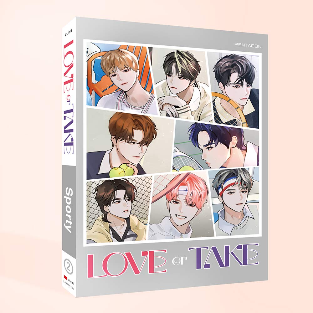 Kakao M PENTAGON - LOVE or TAKE (11th Mini Album) Album+Folded Poster+Extra Photocards Set (SPORTY ver.)