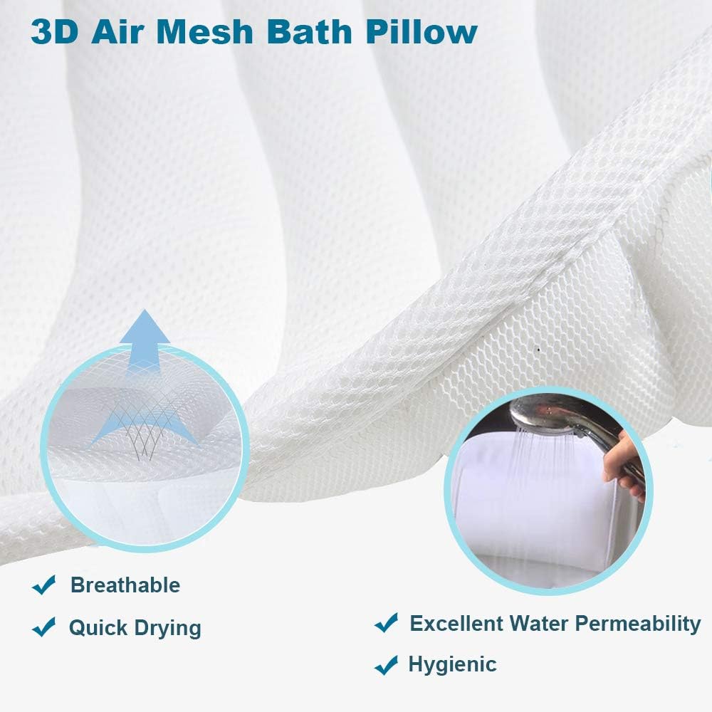 Full Body Bath Pillow, Upgraded Non-Slip Bath Cushion for Tub, Spa Bathtub Pillow Mattress for Head Neck Shoulder and Back Rest Support，Hot Tub Accessories – 50"x 15" : Beauty