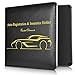 Basenor Car Document Holder, Slim Leather Water Resistant Strong Magnetic Car Registration and Insurance Wallet Holder