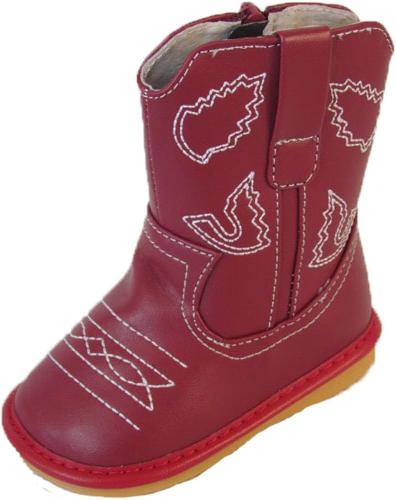 red leather cowgirl boots
