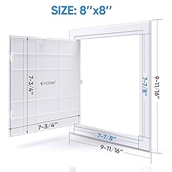 TICONN Access Panel for Drywall, 8 x 8 Inch ABS